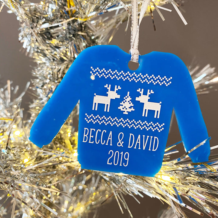 Personalized Christmas Sweater Ornament