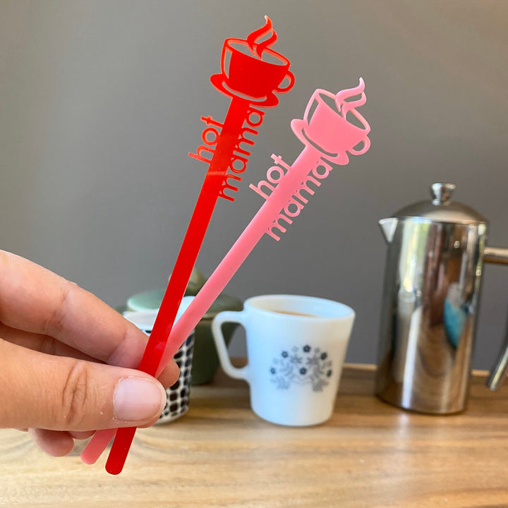 Hot Mama Mother's Day Coffee Stir Sticks