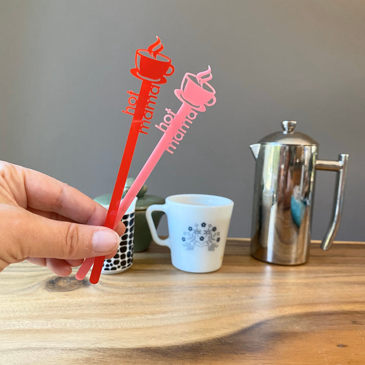 Hot Mama Mother's Day Coffee Stir Sticks
