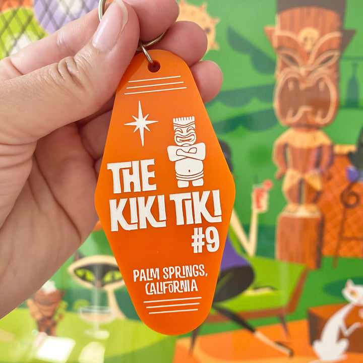 Tiki Personalized Motel Keychain