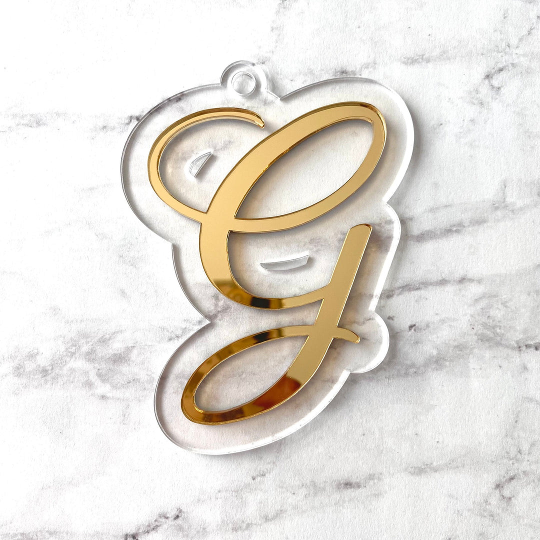 Script Letter Stocking Tags