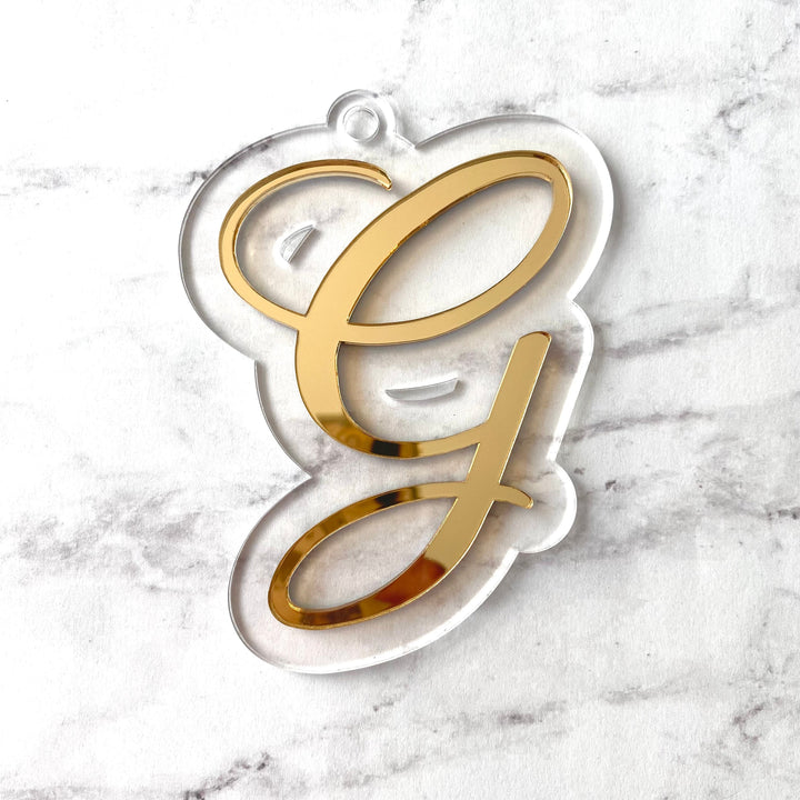 Script Letter Stocking Tags