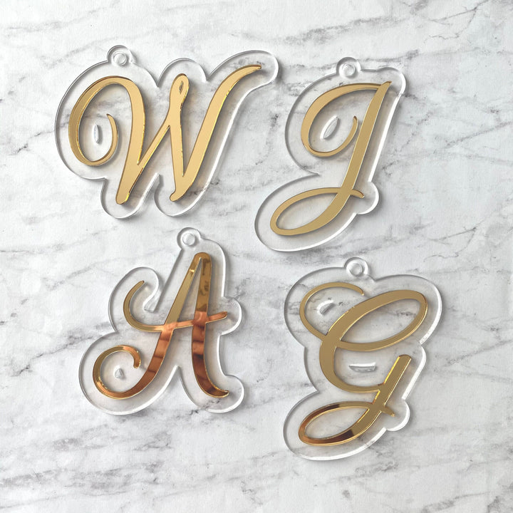 Script Letter Stocking Tags