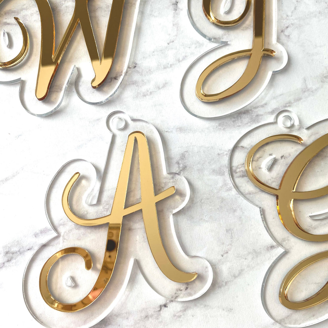 Script Letter Kids Bag Tag / Valentine Basket Tag