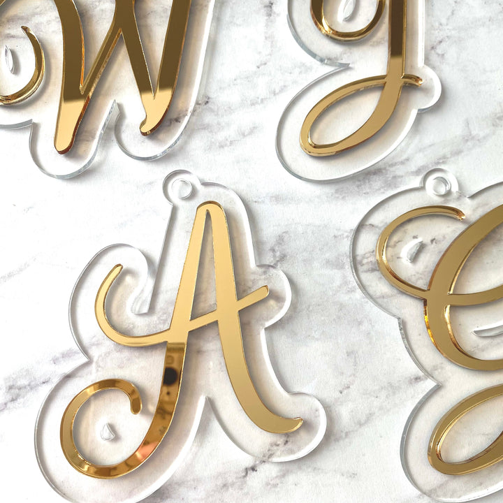 Script Letter Kids Bag Tag / Valentine Basket Tag
