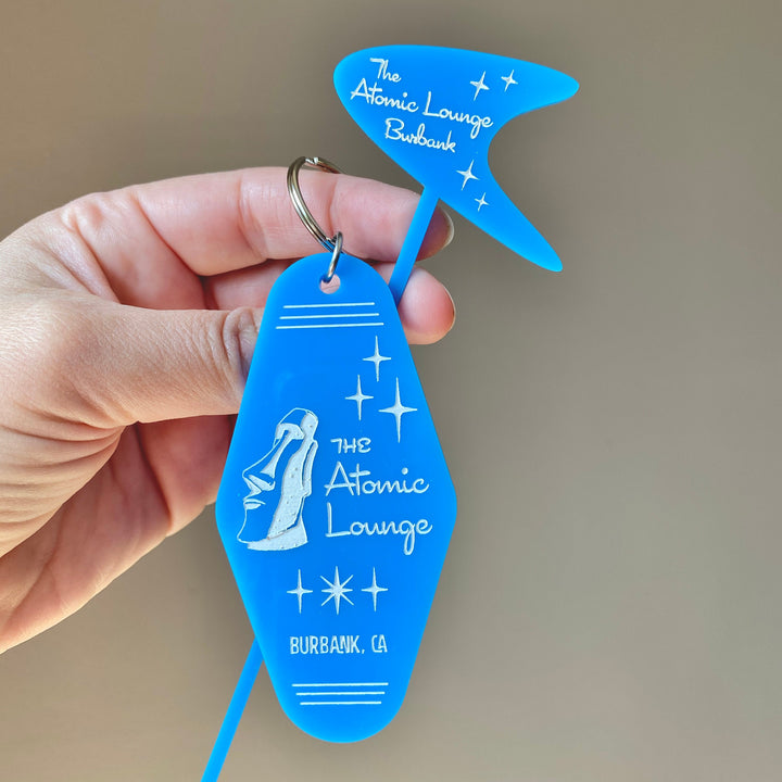 Tiki Personalized Motel Keychain