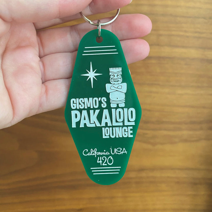 Tiki Personalized Motel Keychain