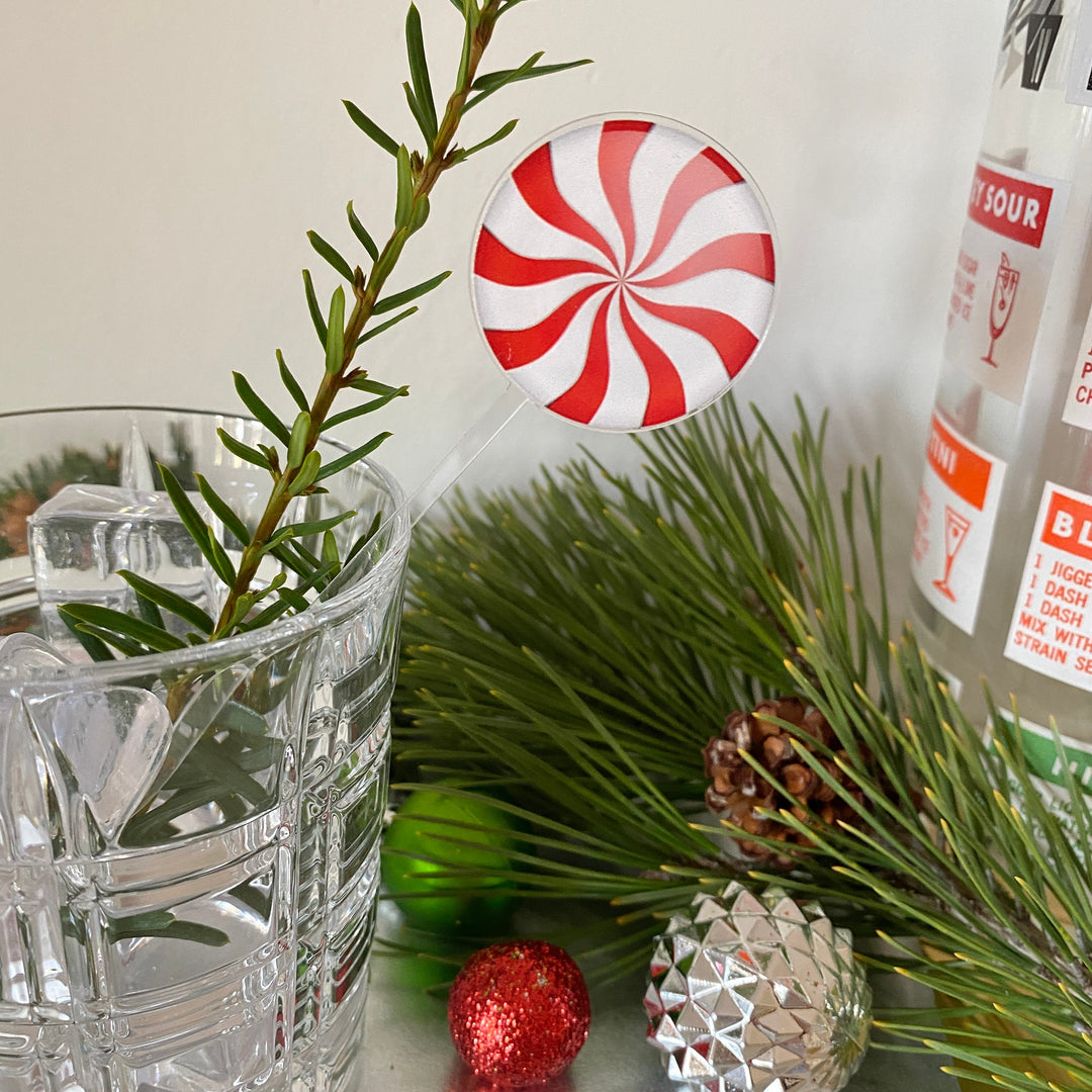 Christmas Peppermint Swirl Stir Sticks