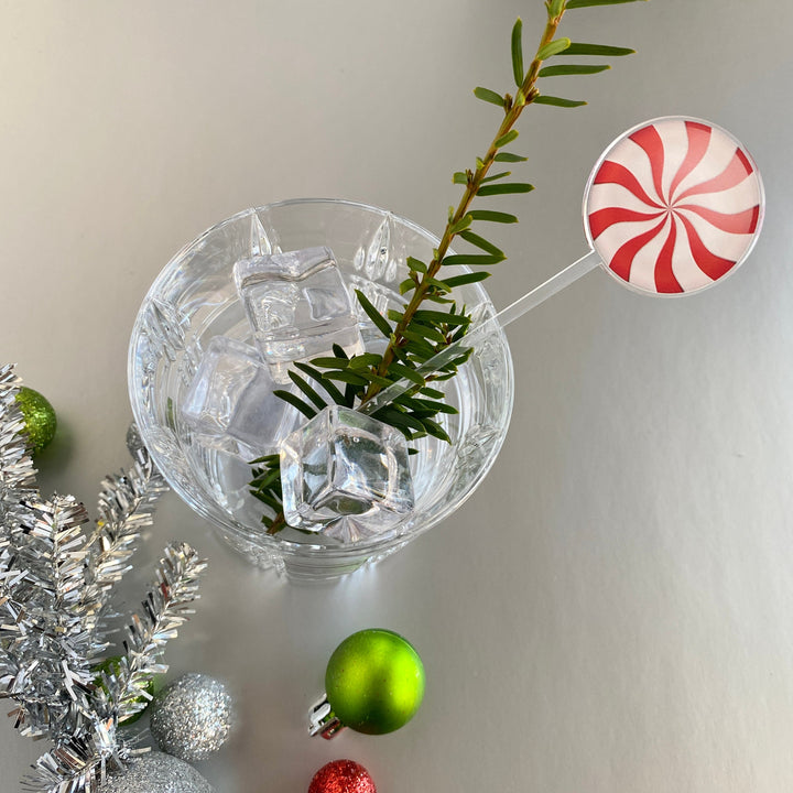 Christmas Peppermint Swirl Stir Sticks
