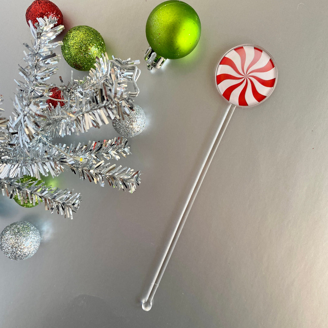 Christmas Peppermint Swirl Stir Sticks