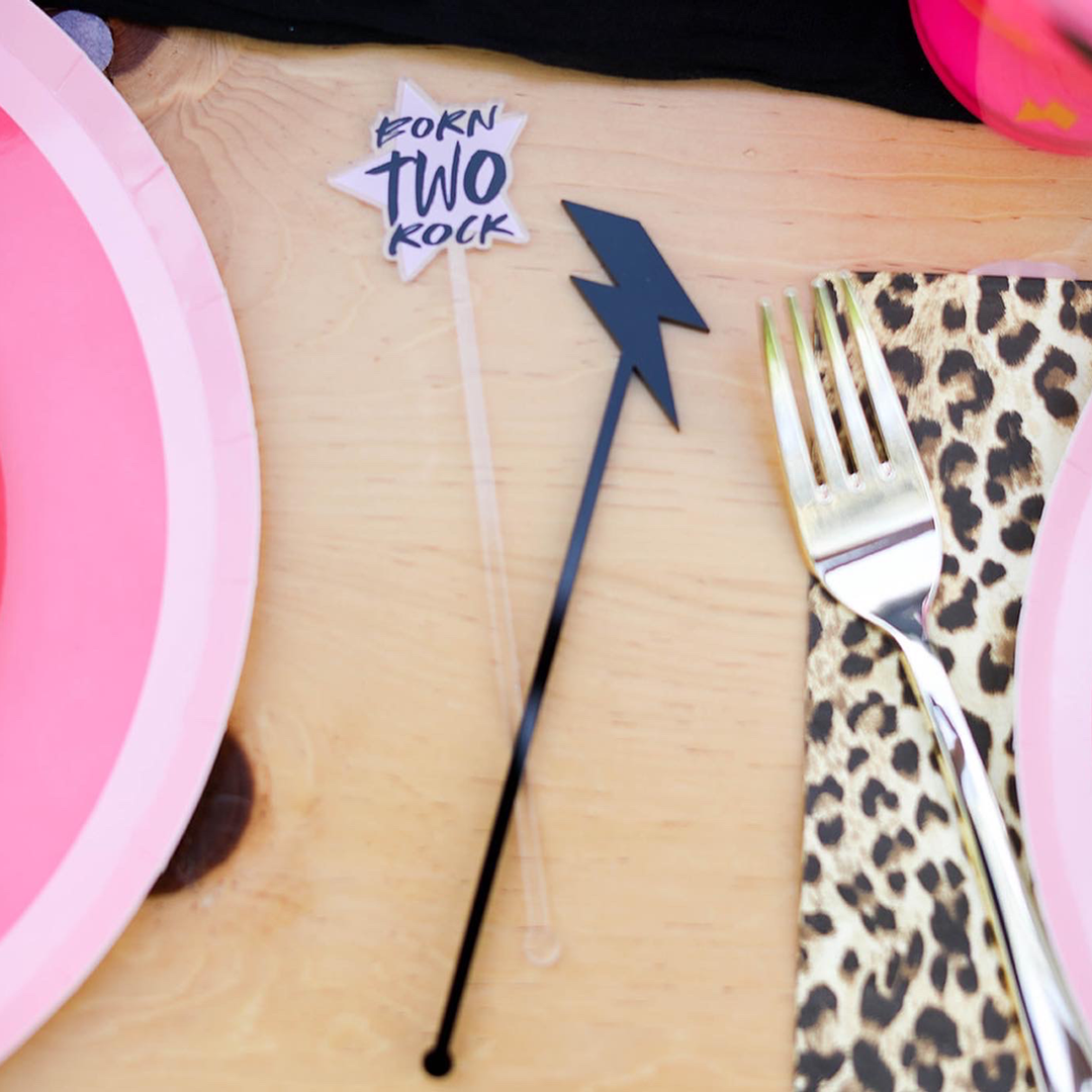 Lighting Bolt Stir Sticks
