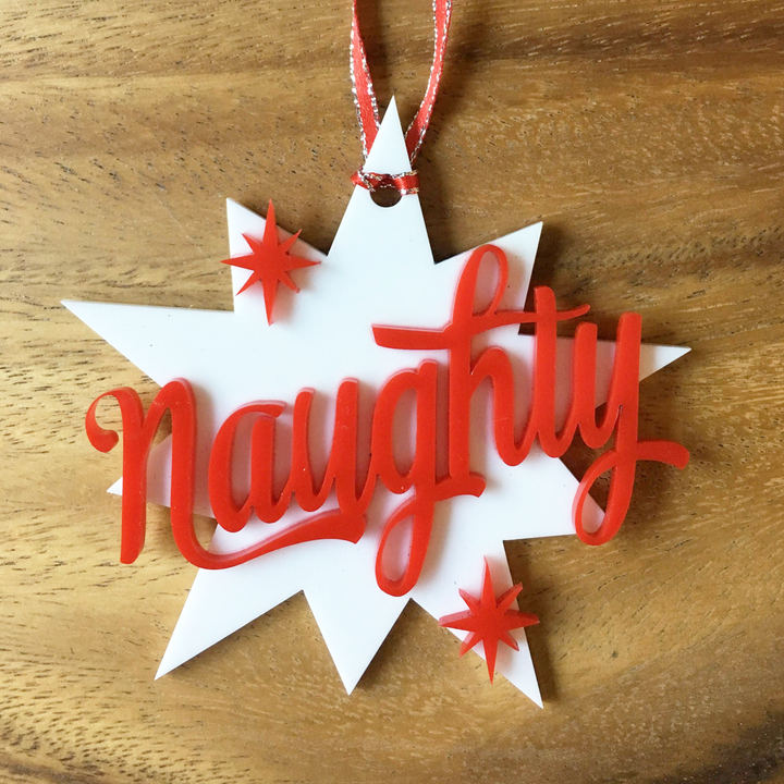 Naughty & Nice Christmas Ornaments