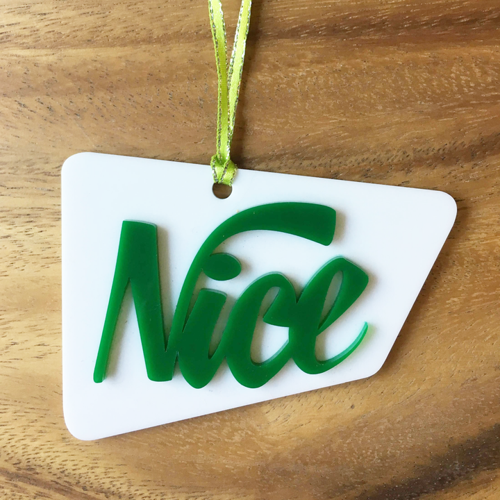 Naughty & Nice Christmas Ornaments