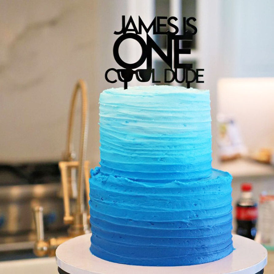One Cool Dude Birthday Cake Topper