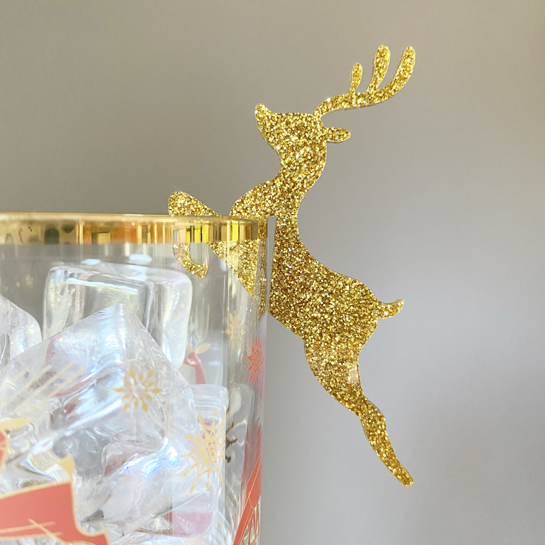 Reindeer Holiday Drink Charms