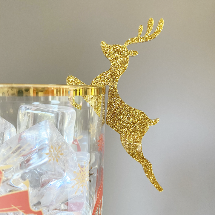 Reindeer Holiday Drink Charms