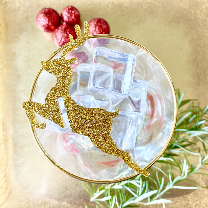 Reindeer Holiday Drink Charms