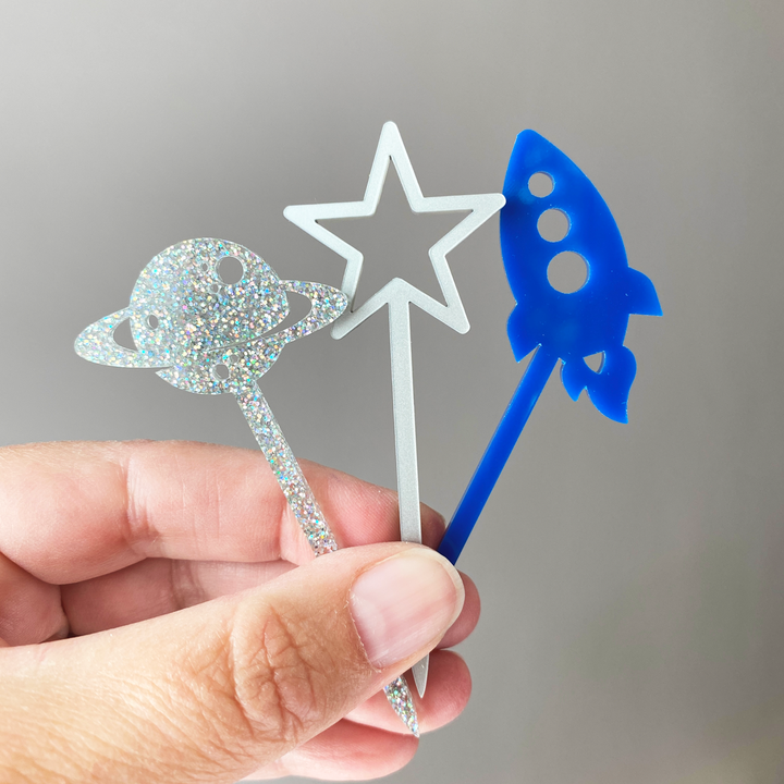 Rocket Cupcake Toppers
