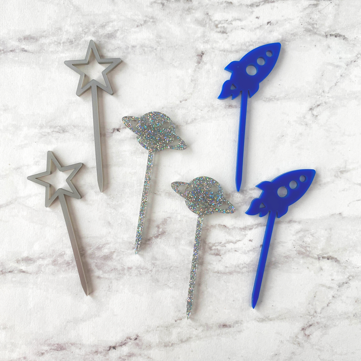 Rocket Cupcake Toppers