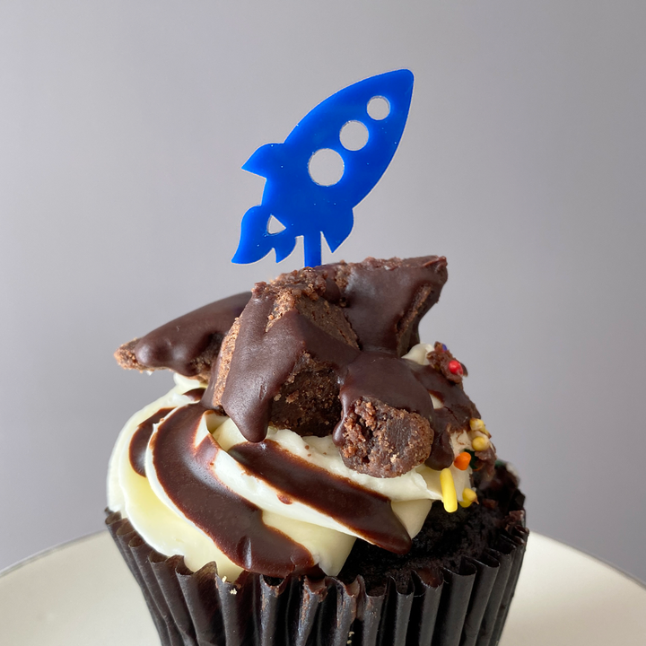 Rocket Cupcake Toppers