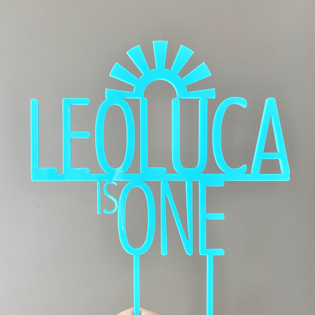 Sunshine First Birthday Cake Topper
