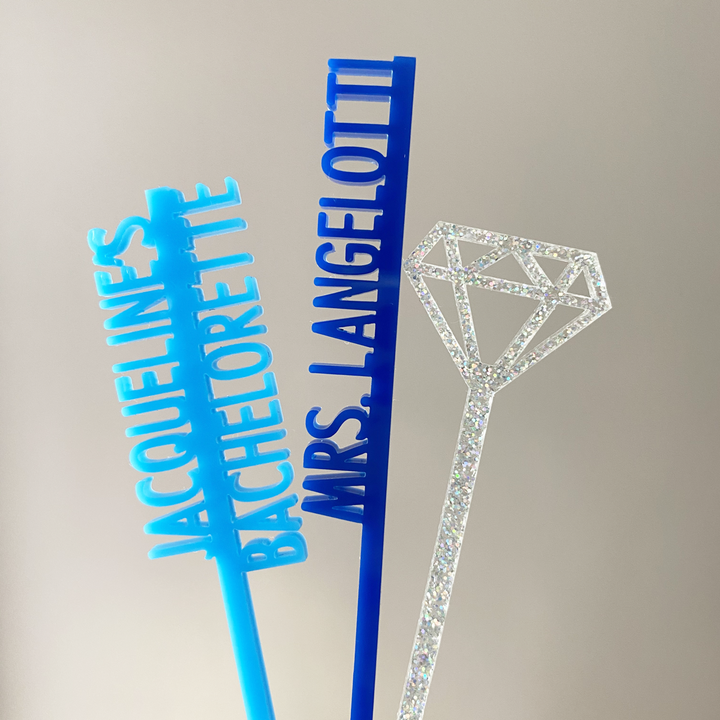 Custom Text Stir Sticks