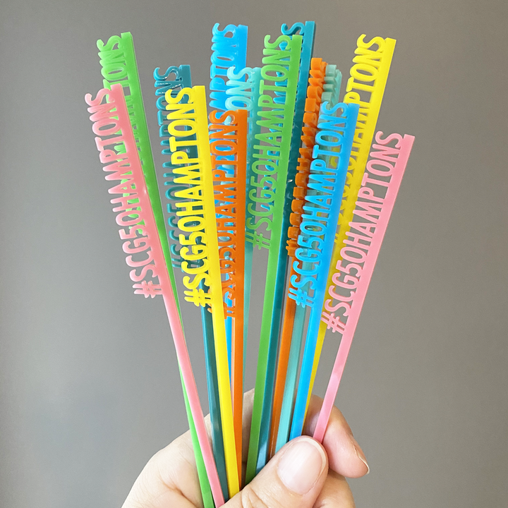 Custom Text Stir Sticks