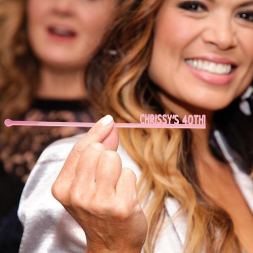 Custom Text Stir Sticks