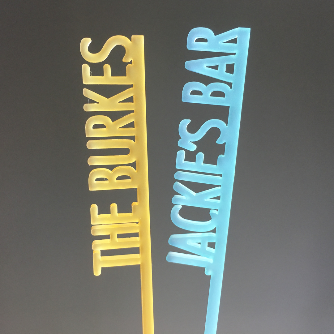 Custom Text Stir Sticks
